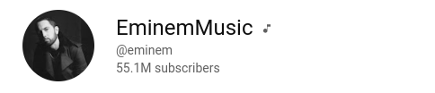 eminem music youtube profile picture